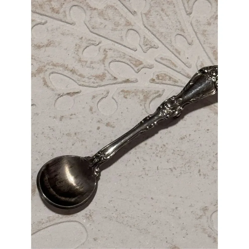 Gorham silver mini sugar spoon brooch